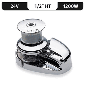 Storm Vrc2500, Stainless Steel, 24v, 1200w Capstan, Vert. Rope/chain Windlass F/ 1/2"ht - M2500c24-1/2h