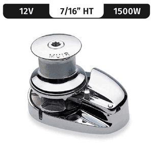 Storm Vrc3500, Stainless Steel, 12v, 1500w Capstan, Vert. Rope/chain Windlass F/ 7/16"ht - M3500c12-7/16h