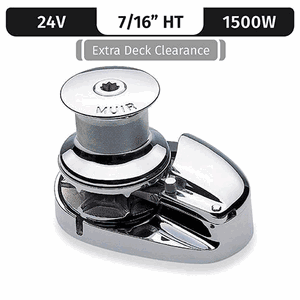 Storm Vrc3500, Stainless Steel, 24v, 1500w Capstan, Vert. Rope/chain Long Shaft 7/16"ht - M3500c24x-7/16h