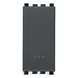 Switch: 1p 2-way (usa 3-way) Screwless Term, Grey, Eikon - Vm20004.fx