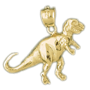 T-Rex Dinosaur Gold Charm DAZ-2276