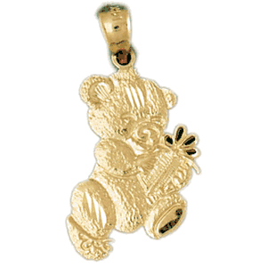 Teddy Bear Gold Charm DAZ-2483