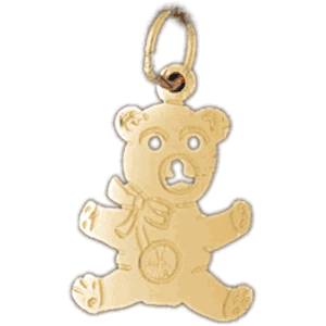 Teddy Bear Gold Charm DAZ-2504