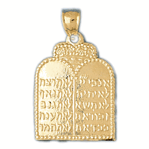 Ten Commandments Gold Charm DAZ-9073
