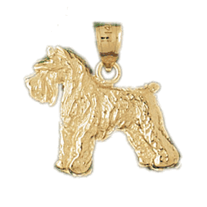 Terrier Dog Gold Charm DAZ-2196