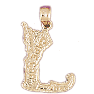 14K Gold Travel Charm-Daz-5024