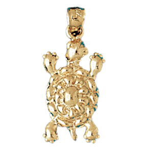 Turtle Gold Charm DAZ-1059