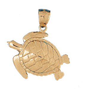 Turtles Gold Charm DAZ-972
