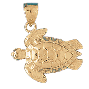 Turtles Gold Charm DAZ-976