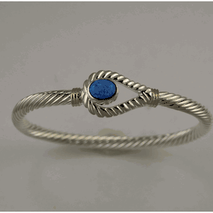 Unity Opal Cable Hook Bracelet - Sterling Silver & 14K 5mm 7.5 Inch - CBLC5OPUNY75