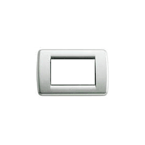 Vimar Idea Round Cover Plate - Die-Cast Metal 3 Modules