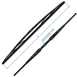 W Series Wiper Blade, Black Stainless Steel, 33"