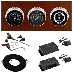 Wi-Fi Newport 3 Dial Weather Stations Wind, Pressure, Tides - Nickel/Black, Mahogany