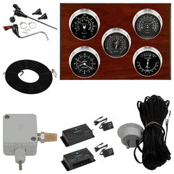 Wi-Fi Professional 5 Dial Weather Stations Wind, Pressure, Temperature, Time, Indoor Humidity - Nickel/Black, Mahogany