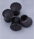 Blickman Adjustable Stool Parts - Black Rubber Tips