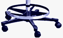 Blickman Adjustable Stool Parts - Standard Foot Ring