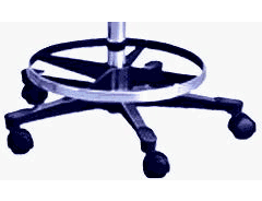 Blickman Adjustable Stool Parts - Standard Foot Ring