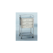 Blickman Anesthesia Utility Table: SATURN - 3 drawer