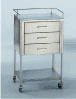 Blickman Anesthesia Utility Table: SATURN - 3 drawer