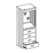 Blickman Desk Cabinet Model DC