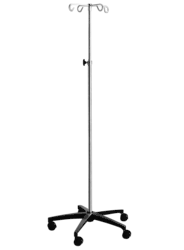 Blickman Five-Leg IV Stands Stainless Steel - 2 Hook