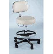 Blickman Pneumatic Chrome Stools - Model 1212  Blickman Pneumatic Chrome Stools - Model 1212