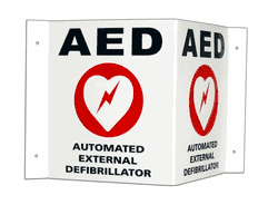 Cardiac Science AED 3D Wall Sign Kit