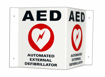 Cardiac Science AED 3D Wall Sign Kit