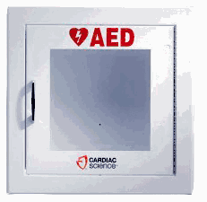 Cardiac Science AED Wall Cabinet: Fully-Recessed