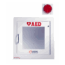 Cardiac Science AED Wall Cabinet: Fully-Recessed with Alarm & Strobe, Security Enabled