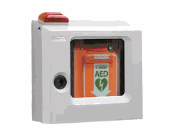 Cardiac Science G5 AED Surface Mount Cabinet with Alarm & Strobe