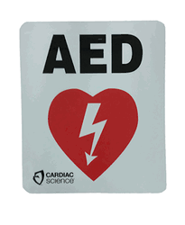 Cardiac Science Powerheart Signage Window Decal
