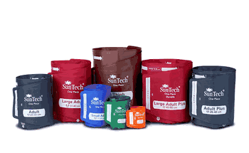 SunTech Medical One Piece Durable BP Cuffs: One-Tube Design