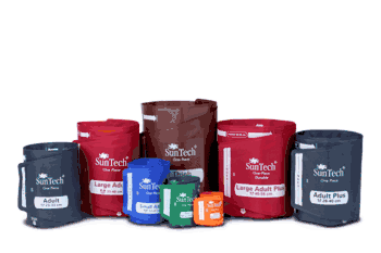 SunTech Medical One Piece Durable BP Cuffs: Two-Tube Design