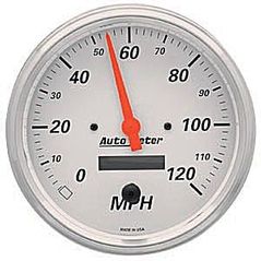 Auto Meter : 1389 5" Arctic White -  Speedometer - Electric - Programmable - 120 MPH