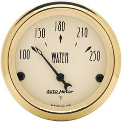 Auto Meter : 1538 2 1/16 Golden Oldies - Water Temperature Gauge - 100-250 Degree F