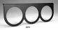 Auto Meter : 3233 2 5/8" Mounting Panels-Black Triple Hole For Use With All 2 5/8" Auto Meter And Auto Gauge Gauges