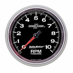 Auto Meter : 3698 : 5" Sport Comp II - Tachometer - In Dash