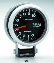 Auto Meter : 3700 3 3/4" Sport-Comp -  Tachometer  - Standard -  Pedestal Mount - 10,000 RPM