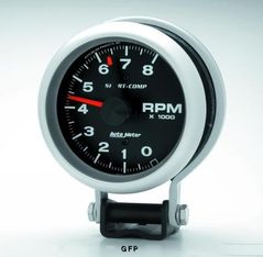 Auto Meter : 3780 3 3/4" Sport-Comp - Tachometers - Standard -  Pedestal Mount - 8,000 RPM