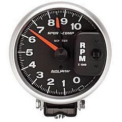 Auto Meter : 3900 5" Sport-Comp -  -  Pedestal Mount 10,000 RPM Tachometers-Monster