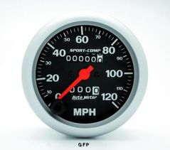 Auto Meter : 3992 3 3/8" Sport-Comp -  Speedometer - Mechanical -  In Dash - 120 MPH