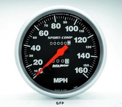 Auto Meter : 3995 5" Sport-Comp -  Speedometer - Mechanical -  In Dash - 160 MPH