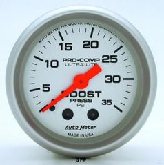 Auto Meter : 4304 2 1/16" Ultra-Lite - Boost Gauge -  Mechanical -  0-35 PSI