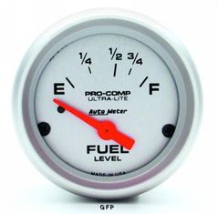 Auto Meter : 4315 2 1/16" Ultra-Lite - Fuel Level Gauge -  Electric -  73 Ohm Empty / 8-12 Ohm Full