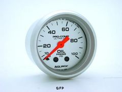 Auto Meter : 4321 2 1/16" Ultra-Lite - Oil Pressure Gauge -  Mechanical -  0-100 PSI
