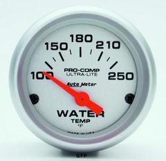 Auto Meter : 4337 2 1/16" Ultra-Lite -  Water Temperature Gauge - Electric -  100-250 Degrees F