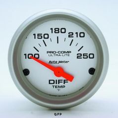 Auto Meter : 4349 2 1/16" Ultra-Lite -  Electric -  100-250 Degrees F  Differential Temperature Gauge