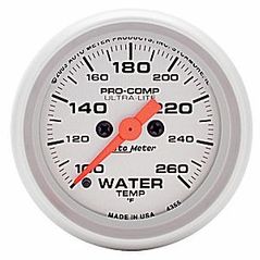 Auto Meter : 4355 : 2 1/16" - Ultra Lite - Water Temperature - 100 - 260 Deg F