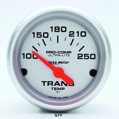 Auto Meter : 4357 2 1/16" Ultra-Lite -  Electric -  100-250 Degrees F  Transmission Temperature Gauge